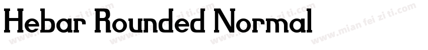 Hebar Rounded Normal字体转换